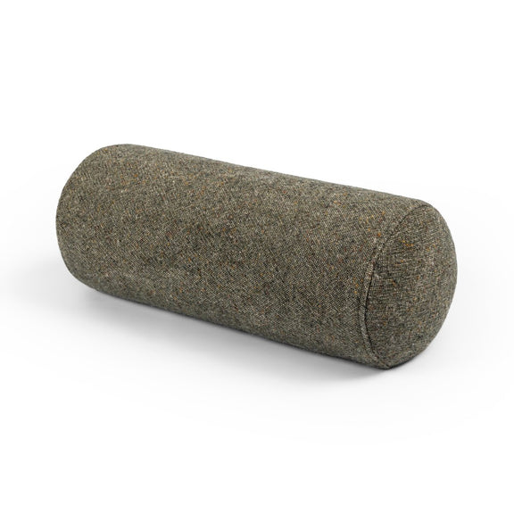 Stonewash Linen Bolster Pillow - Hasselt Olive Green