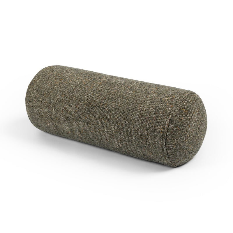 Stonewash Linen Bolster Pillow - Hasselt Olive Green