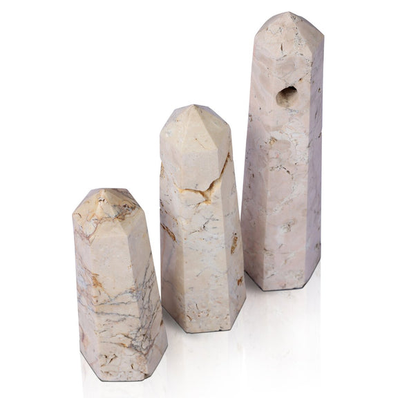 Travertine Obelisk Set - Romano Fosse Travertine