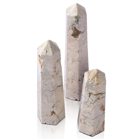 Travertine Obelisk Set - Romano Fosse Travertine