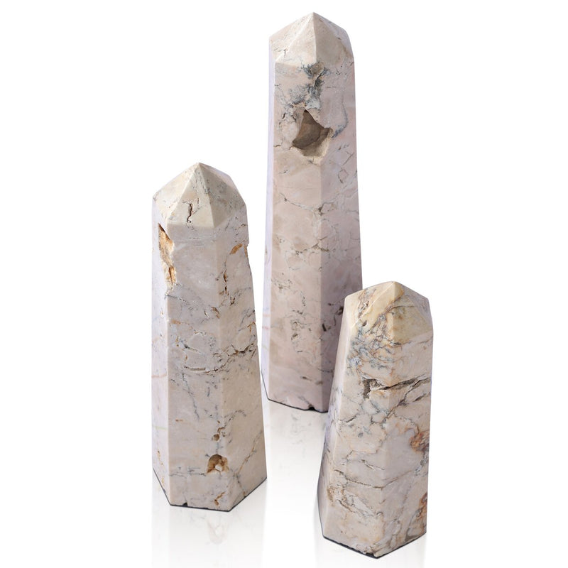 Travertine Obelisk Set - Romano Fosse Travertine