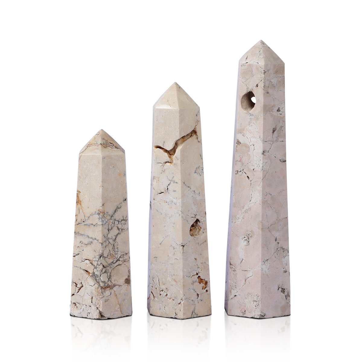 Travertine Obelisk Set - Romano Fosse Travertine