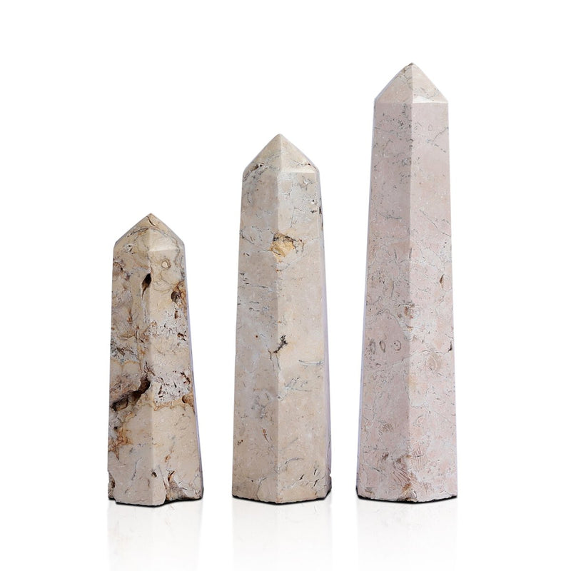 Travertine Obelisk Set - Romano Fosse Travertine