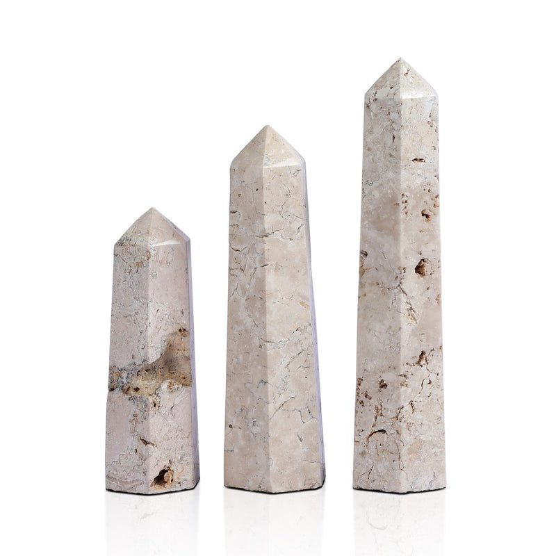 Travertine Obelisk Set - Romano Fosse Travertine
