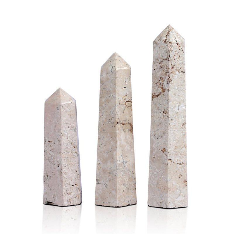 Travertine Obelisk Set - Romano Fosse Travertine