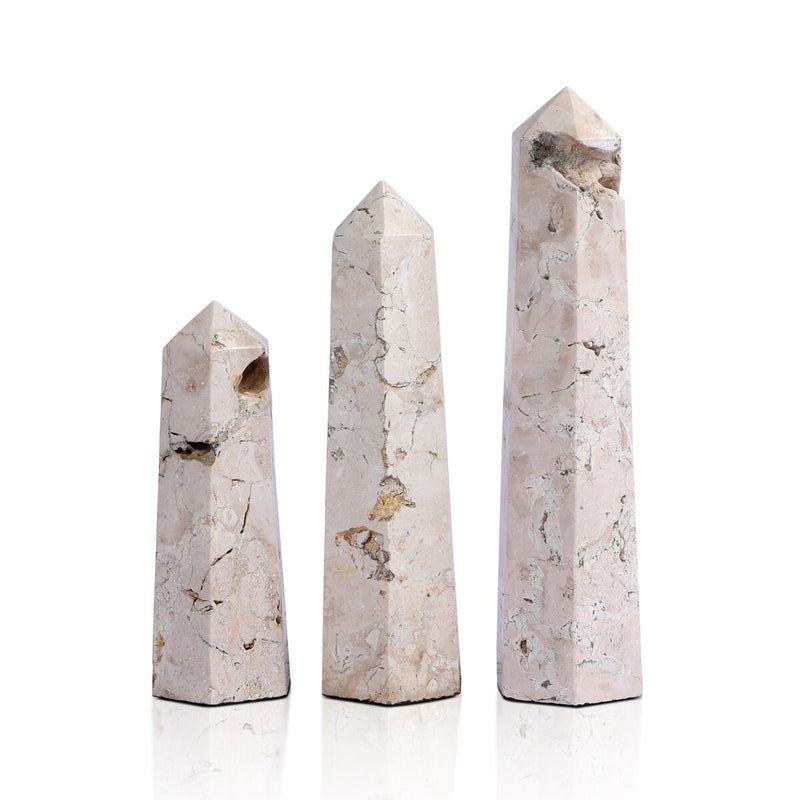 Travertine Obelisk Set - Romano Fosse Travertine