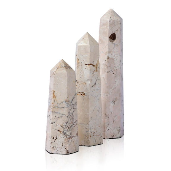Travertine Obelisk Set - Romano Fosse Travertine