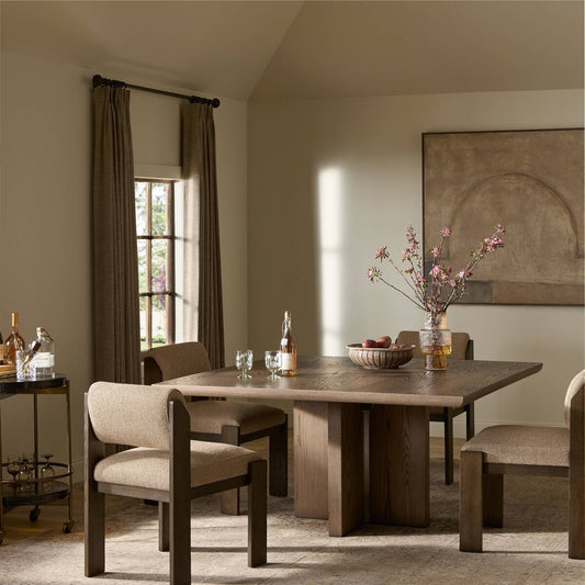 Ernest Square Dining Table - Shale Grey Oak Veneer