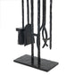 Jetta Fire Poker - Hammered Black Iron