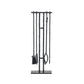 Jetta Fire Poker - Hammered Black Iron