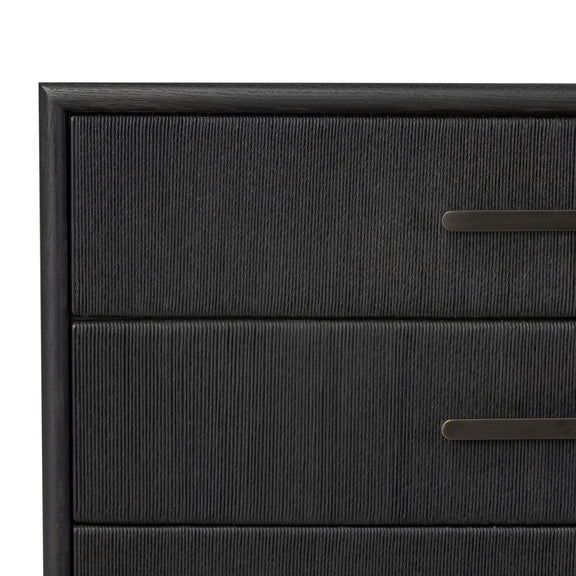 Rosenell 8 Drawer Dresser - Black Oak Veneer