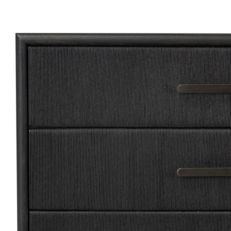 Rosenell 8 Drawer Dresser - Black Oak Veneer