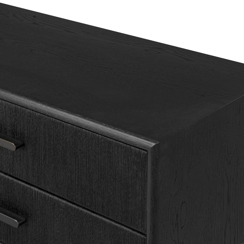 Rosenell 8 Drawer Dresser - Black Oak Veneer