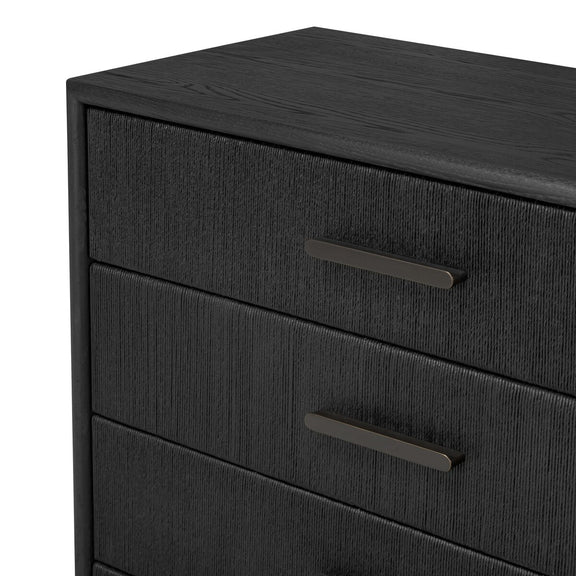 Rosenell 8 Drawer Dresser - Black Oak Veneer