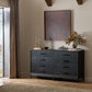 Rosenell 8 Drawer Dresser - Black Oak Veneer