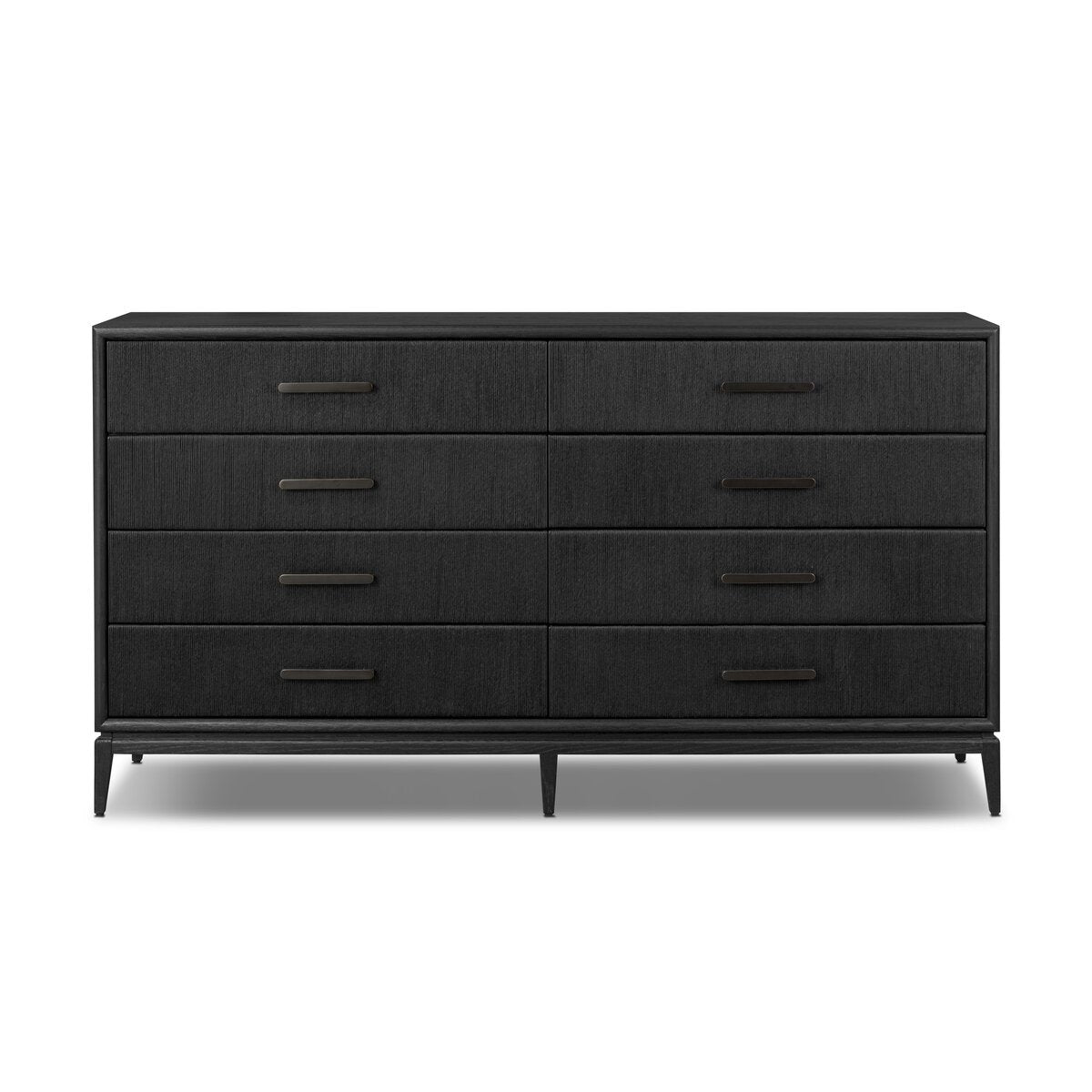 Rosenell 8 Drawer Dresser - Black Oak Veneer