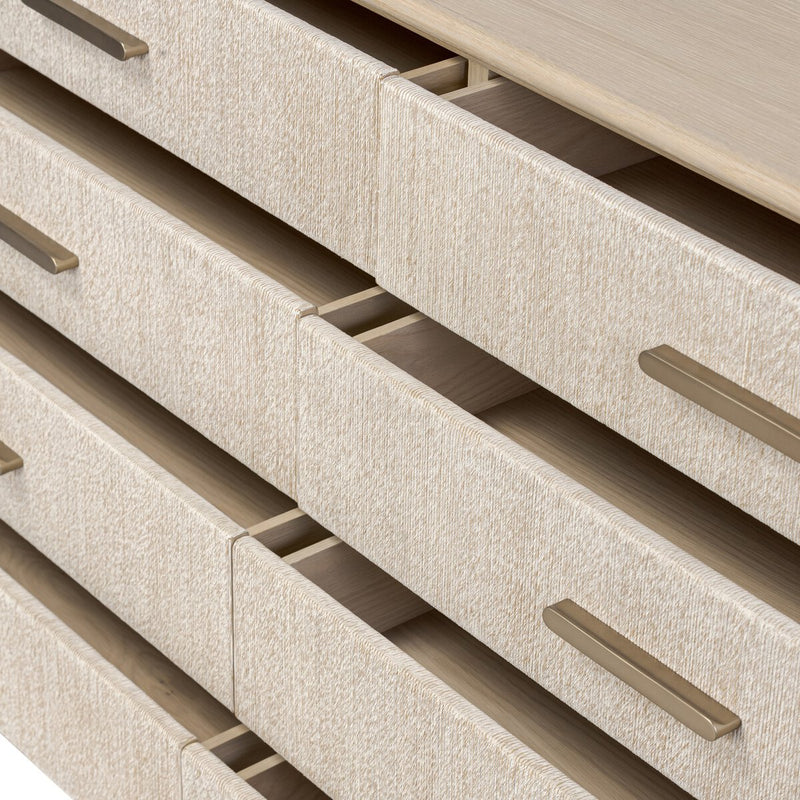 Rosenell 8 Drawer Dresser - Natural Oak Veneer