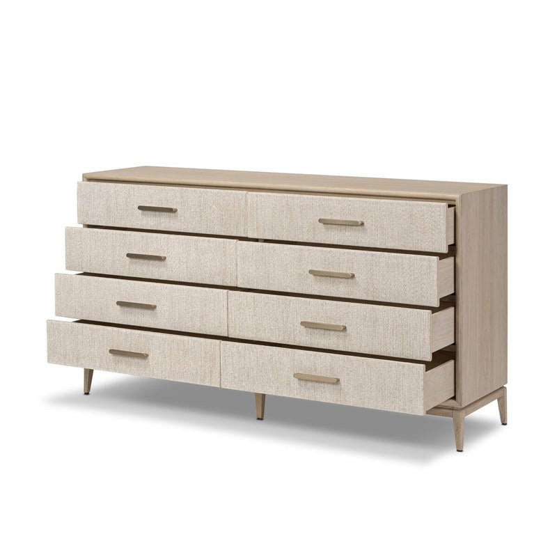 Rosenell 8 Drawer Dresser - Natural Oak Veneer