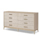 Rosenell 8 Drawer Dresser - Natural Oak Veneer