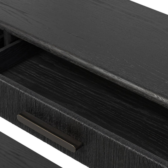 Rosenell Console Table - 78" - Black Oak Veneer