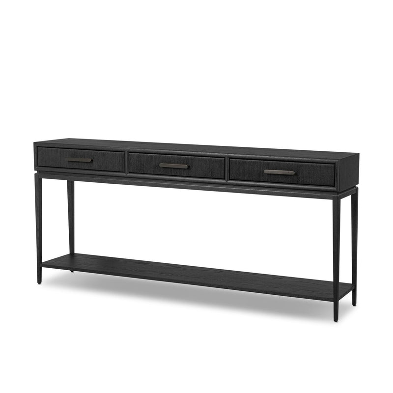 Rosenell Console Table - 78" - Black Oak Veneer