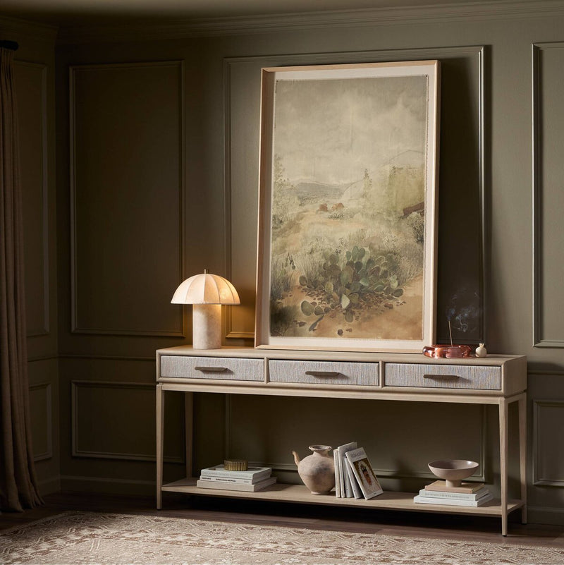 Rosenell Console Table - 78" - Natural Oak Veneer