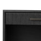 Rosenell Open Nightstand - Black Oak Veneer