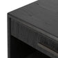 Rosenell Open Nightstand - Black Oak Veneer