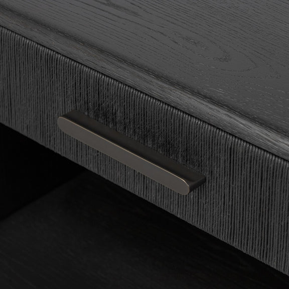 Rosenell Open Nightstand - Black Oak Veneer