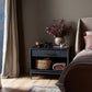 Rosenell Open Nightstand - Black Oak Veneer