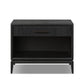 Rosenell Open Nightstand - Black Oak Veneer