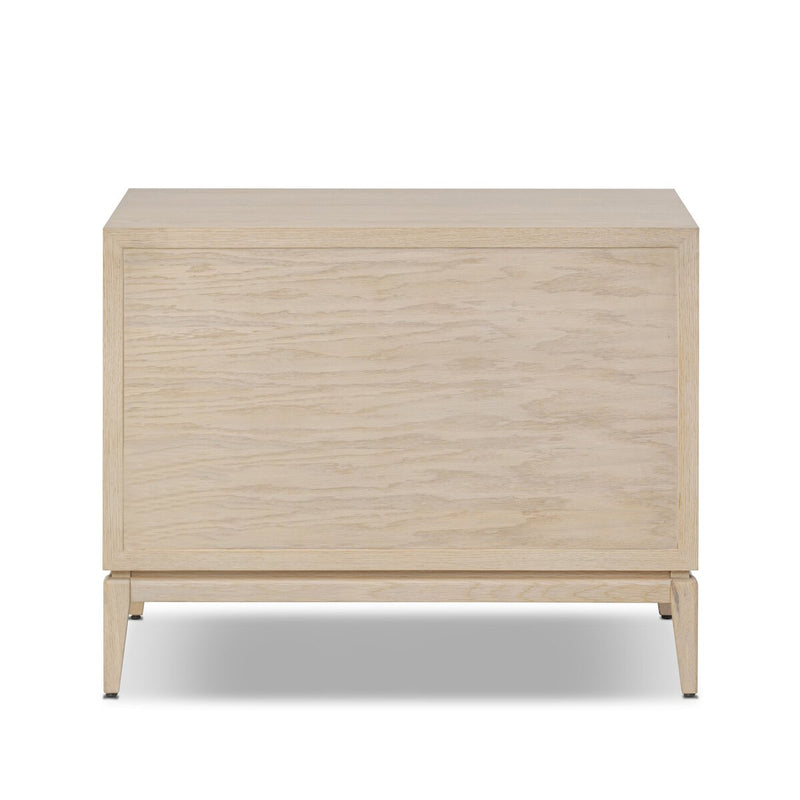 Rosenell Open Nightstand - Natural Oak Veneer
