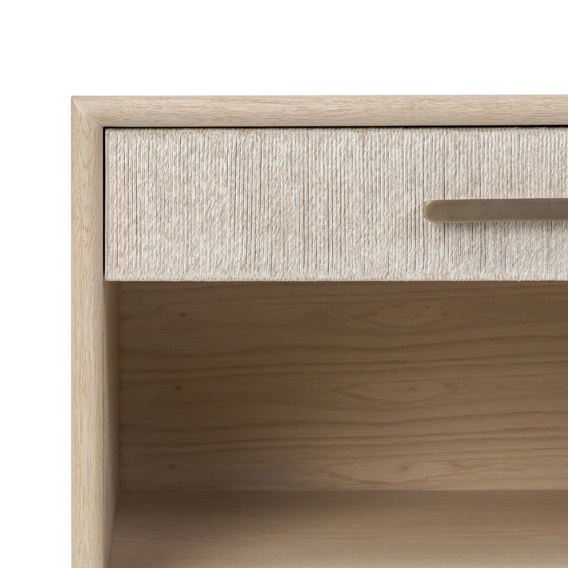 Rosenell Open Nightstand - Natural Oak Veneer