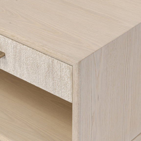 Rosenell Open Nightstand - Natural Oak Veneer