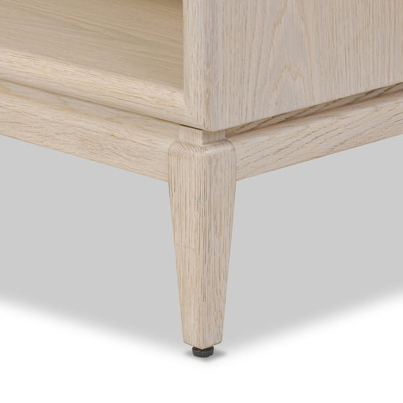 Rosenell Open Nightstand - Natural Oak Veneer