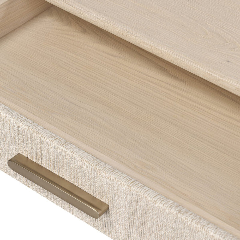 Rosenell Open Nightstand - Natural Oak Veneer