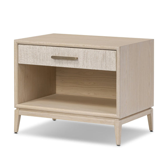 Rosenell Open Nightstand - Natural Oak Veneer