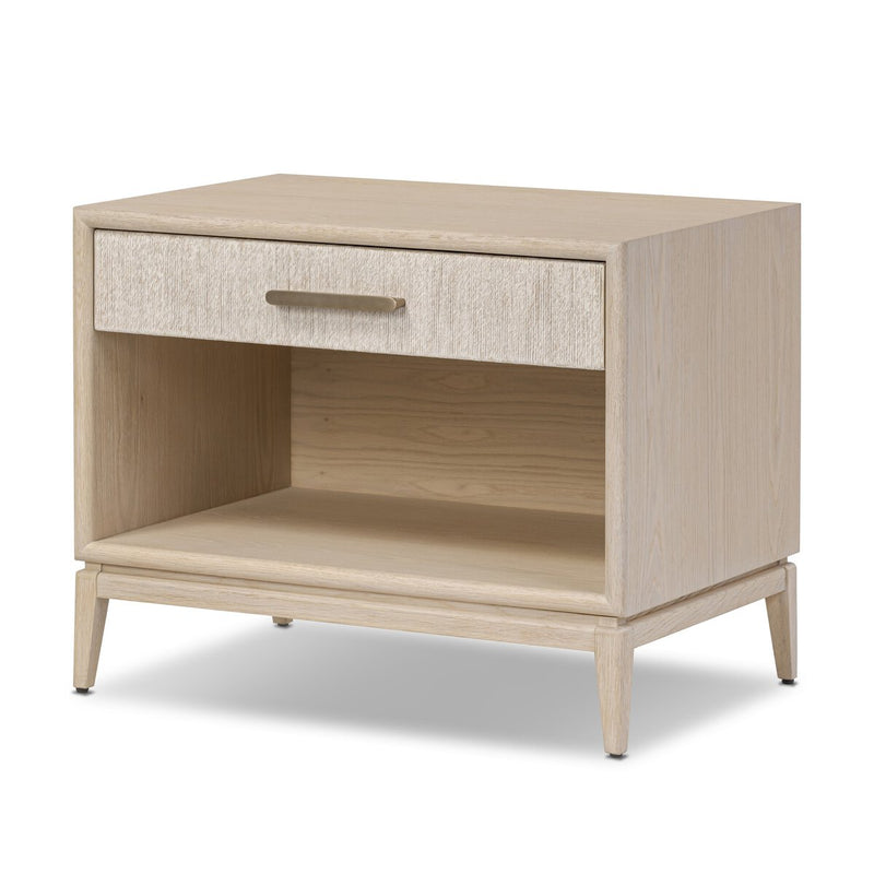 Rosenell Open Nightstand - Natural Oak Veneer