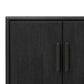 Rosenell Media Console - Black Oak Veneer