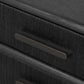 Rosenell Media Console - Black Oak Veneer