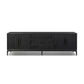 Rosenell Media Console - Black Oak Veneer