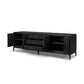 Rosenell Media Console - Black Oak Veneer