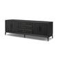 Rosenell Media Console - Black Oak Veneer
