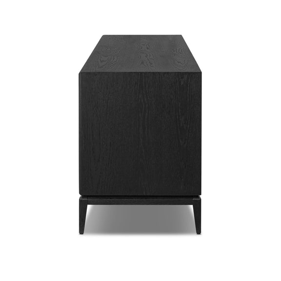 Rosenell Media Console - Black Oak Veneer