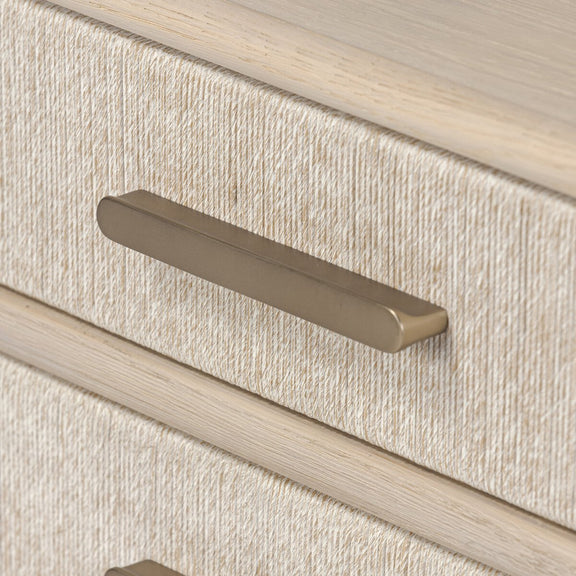 Rosenell Media Console - Natural Oak Veneer