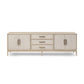 Rosenell Media Console - Natural Oak Veneer