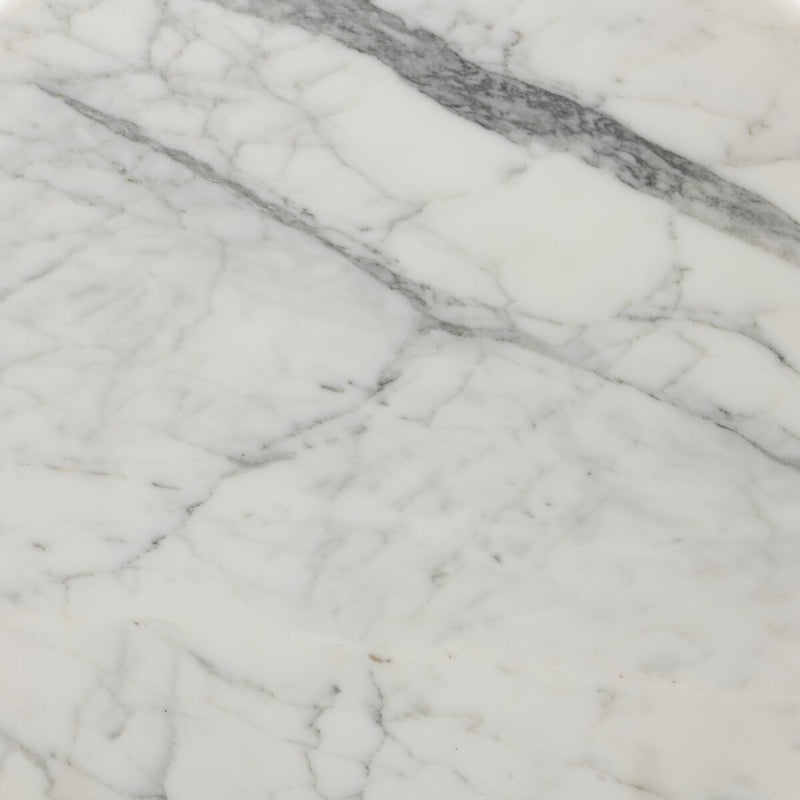 Stuart End Table - White Calacatta Marble