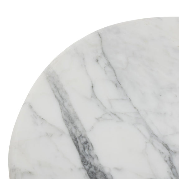 Stuart End Table - White Calacatta Marble