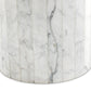 Stuart End Table - White Calacatta Marble