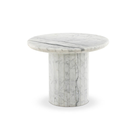 Stuart End Table - White Calacatta Marble